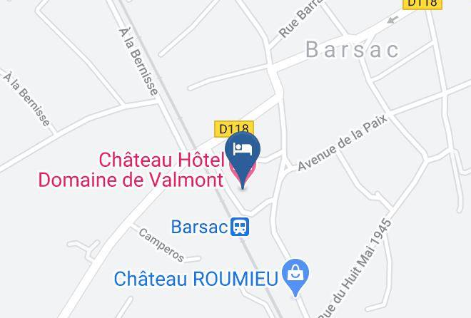 Chateau Hotel Domaine De Valmont Map