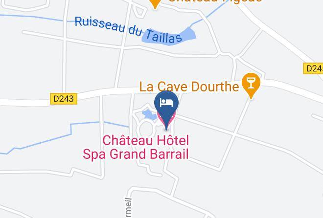 Chateau Hotel Spa Grand Barrail Map