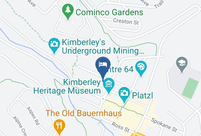 East Kootenay - Chateau Kimberley Hotel Maps