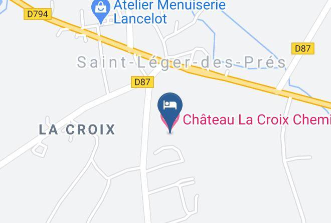 Ille Et Vilaine - Chateau La Croix Chemin Maps