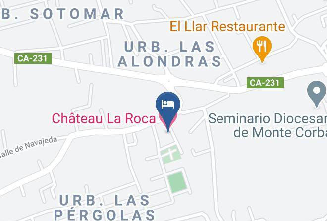 Chateau La Roca Hotel Map