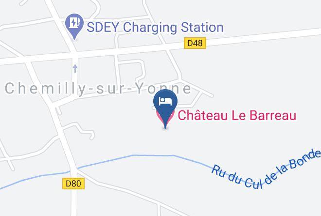 Yonne - Chateau Le Barreau Maps