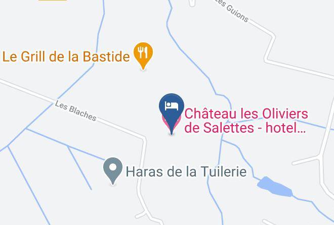 Drome - Chateau Les Oliviers De Salettes Hotel Restaurant Spa Maps