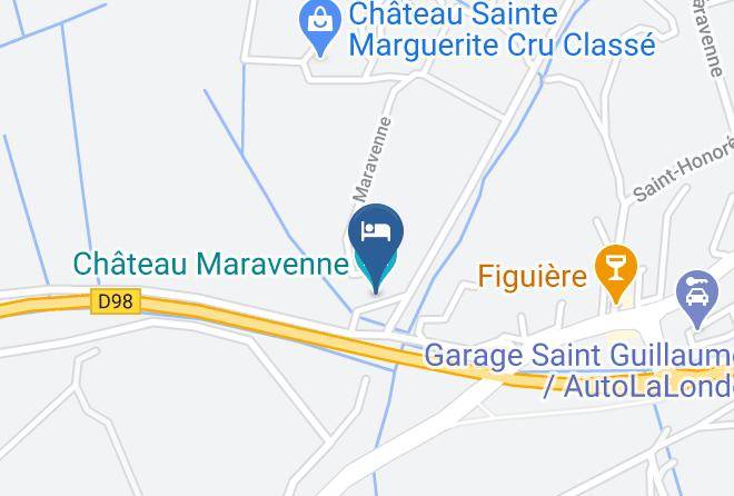 Var - Chateau Maravenne Maps
