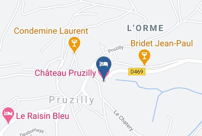 Saone Et Loire - Chateau Pruzilly Maps