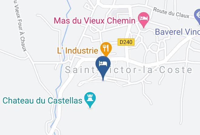 Gard - Chateau St Victor La Coste Maps