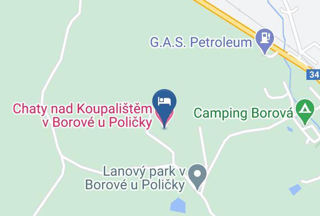 Svitavy - Chaty Nad Koupalistem V Borove U Policky Maps