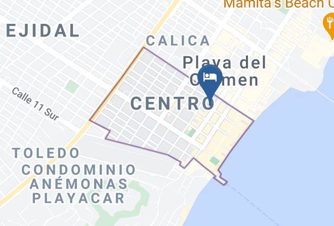 Solidaridad - Che Playa Hostel & Bar Maps