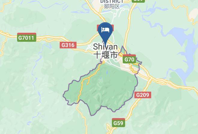 Shiyan - Checheng Minzhu Hotel Maps