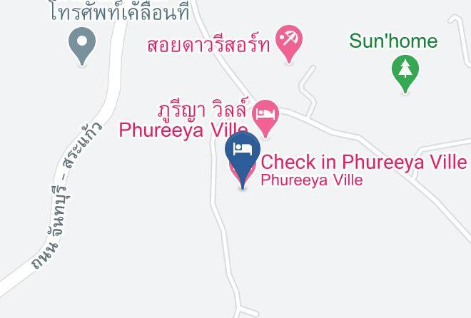 Amphoe Pong Nam Ron - Check In Phureeya Ville Maps