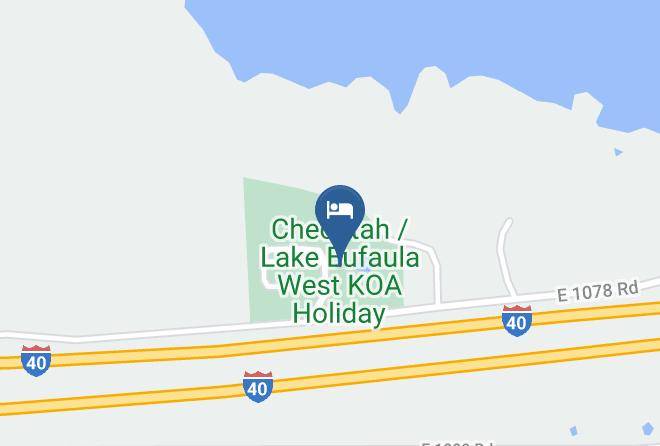 Mcintosh - Checotah Lake Eufaula West Koa Holiday Maps