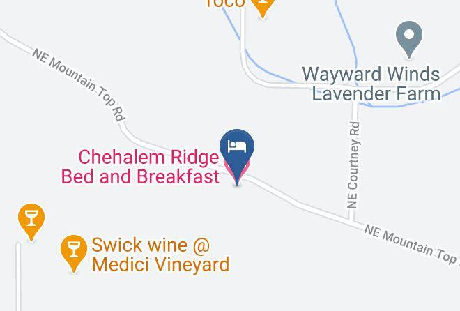 Yamhill - Chehalem Ridge Bed And Breakfast Maps