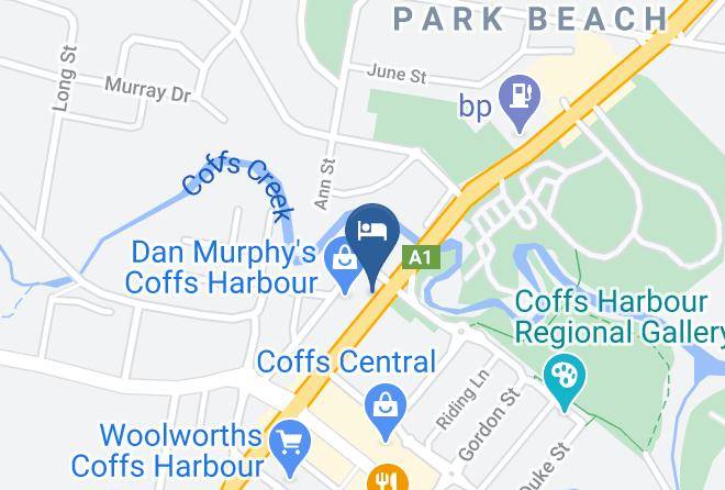 Coffs Harbour - Chelsea Motor Inn Maps