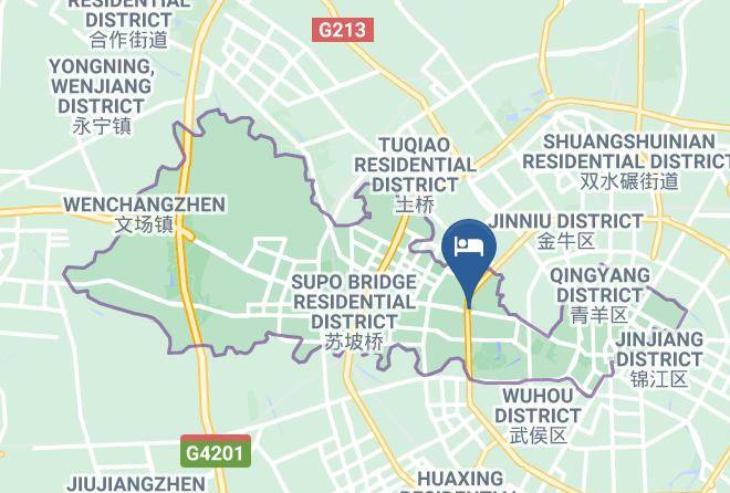 Chengdu - Cheng West City Hotel Maps