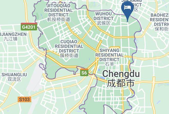 Chengdu - Chengdu Qiaosixiaozhu Fengqing Business Hotel Maps