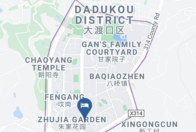 Dadukou District - Chengdu Qingchengyuan Hotel Maps