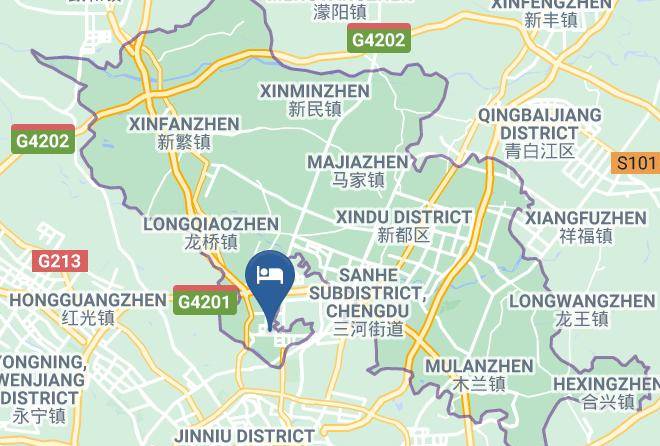 Chengdu - Chengdu Runhe Park Oak Hotel Maps
