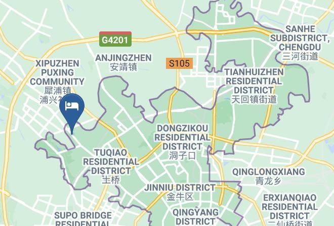 Chengdu - Chengdu Xingrui Pretty Hotel Maps