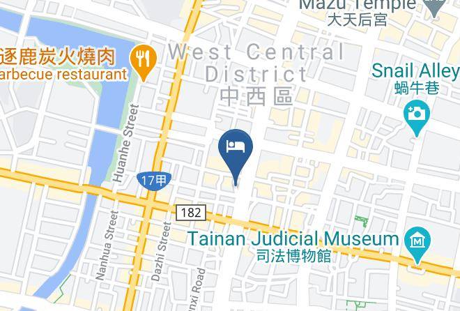 West Central District - Chengyi Light Hotel Tainan Maps