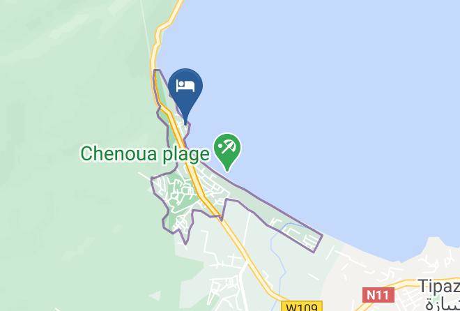 Tipaza - Chenoua Hotel Maps