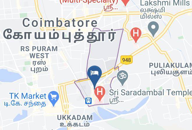 Coimbatore - Cheran Palace Lodge Maps