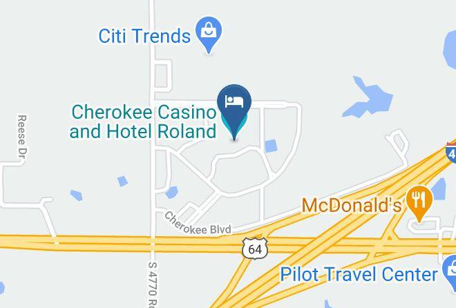 Sequoyah - Cherokee Casino And Hotel Roland Maps