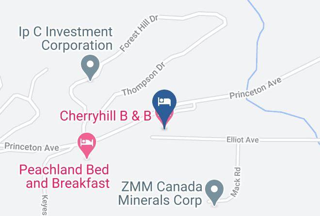 Central Okanagan - Cherryhill B & B Maps