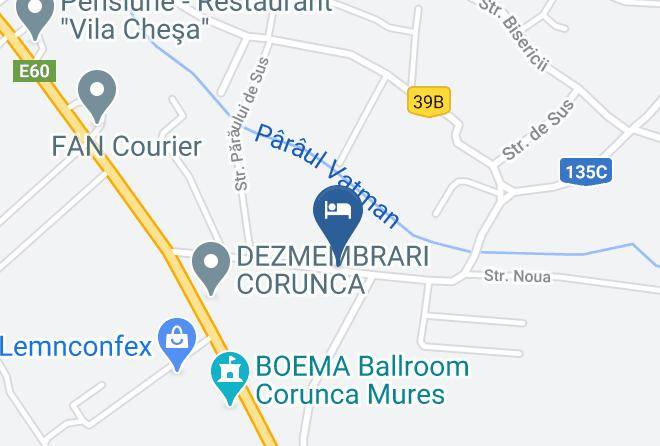 Corunca - Chesa Turism S R L Maps