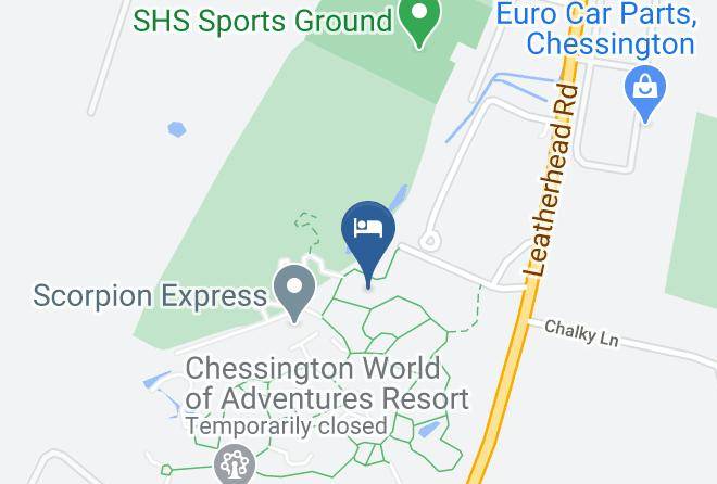 London - Chessington Azteca Hotel Maps