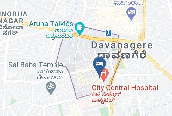 Davangere - Chetana Hotel Maps