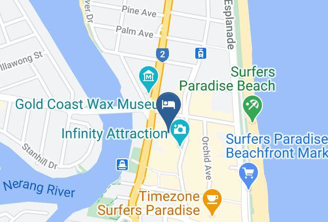 Gold Coast - Chevron Towers Resort Maps