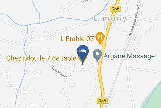 Ardeche - Chez Pilou Le 7 De Table Maps