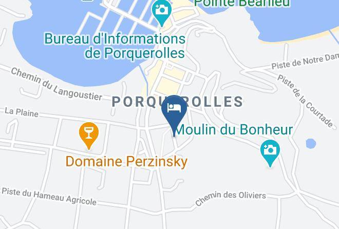 Var - Chez Yvette Porquerolles Maps