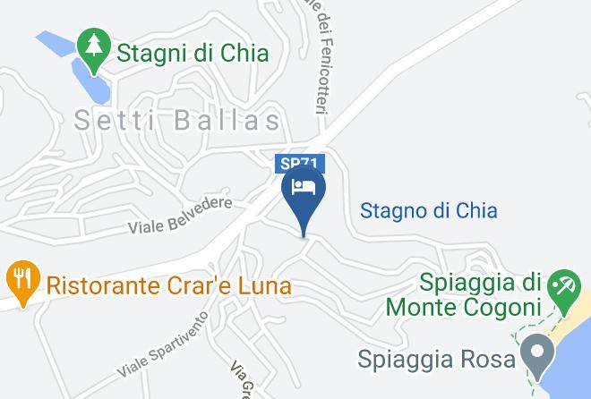 Province Of South Sardinia - Chia Laguna Resort Maps