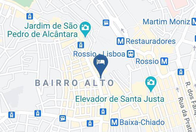 Lisbon - Chiado Arty Flats Maps