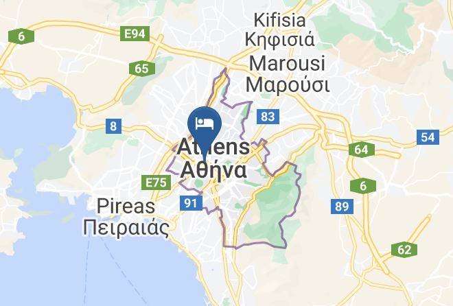Chic Athens Hitech Hotel Map