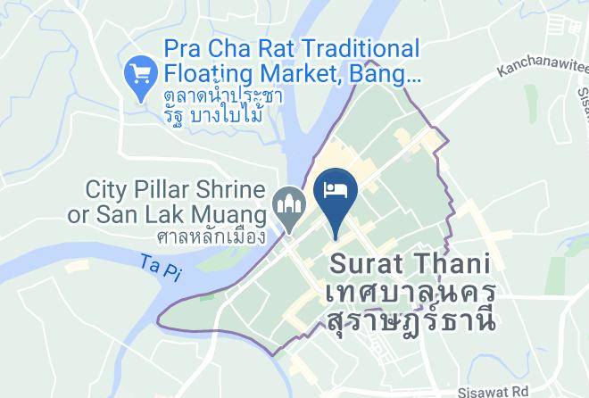 Amphoe Mueang Surat Thani - Chic Hotel Suratthani Thailand Maps