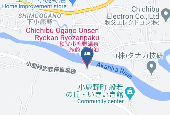Ogano Townchichibu District - Chichibu Ogano Onsen Ryokan Ryozanpaku Maps