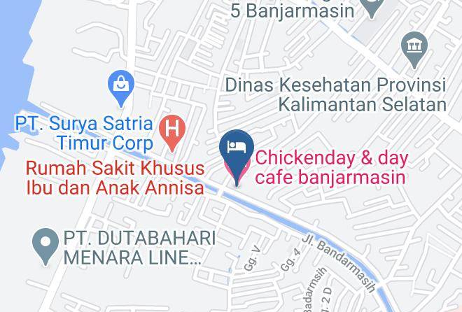 Banjarmasin - Chickenday & Day Cafe Banjarmasin Maps