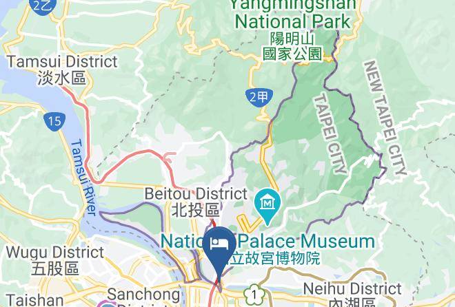T Aipei Shih Lin District - Chientan Youth Hotel Maps