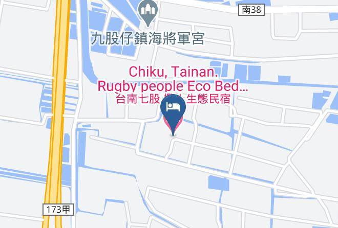 Qigu District - Chiku Tainan Rugby People Eco Bed And Breakfast Maps