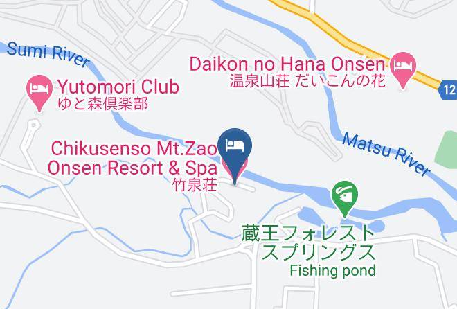 Zao Townkatta District - Chikusenso Mt Zao Onsen Resort & Spa Maps