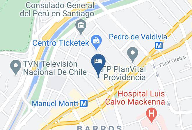 Santiago - Chilhotel Maps