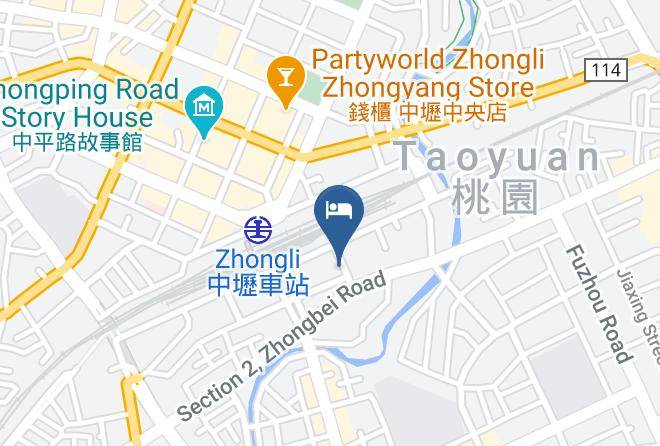 Zhongli District - Chimei International Fashion Hotel Maps