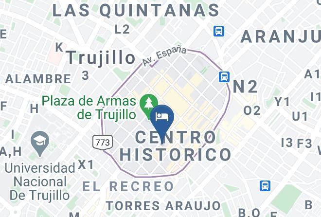 Trujillo - Chimor Hotel Maps