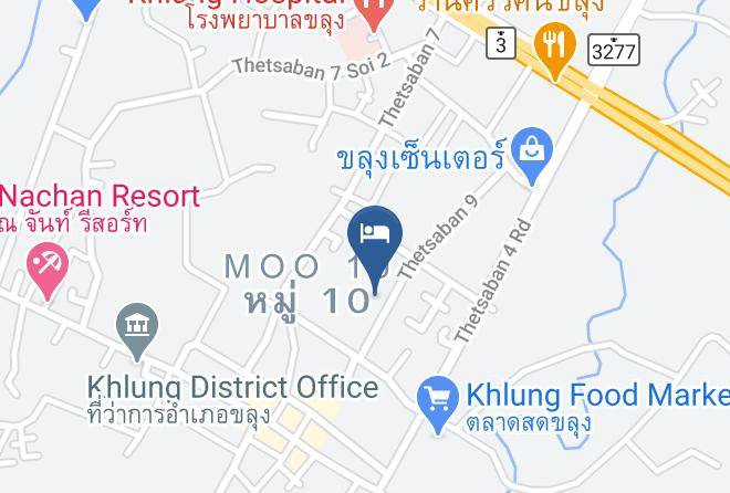 Amphoe Khlung - Chimplee Hotel Maps