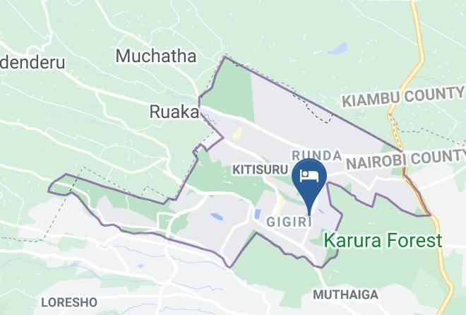 Nairobi - China Garden Hotel Maps