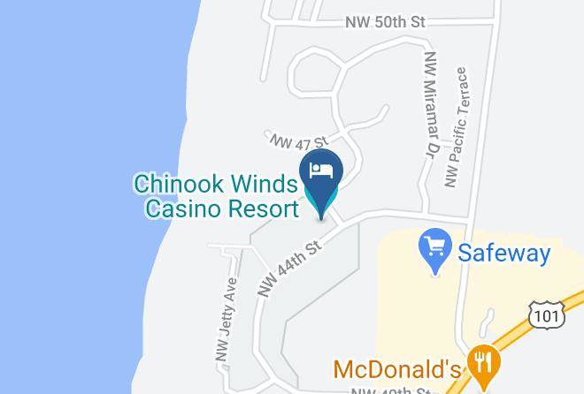 Lincoln - Chinook Winds Casino Resort Maps