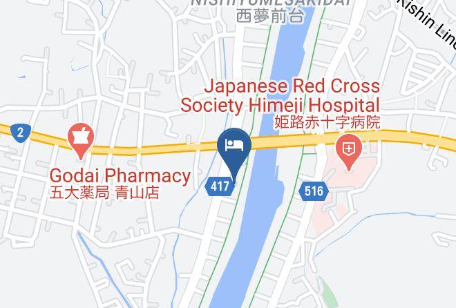 Himeji City - Chisan In Himejiyumesakibashi Maps
