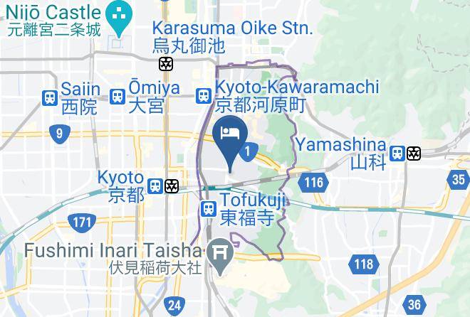 Kyoto City Higashiyama Ward - Chishaku Council Hall Maps
